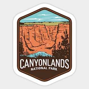 Canyonlands National Park Retro Emblem Sticker